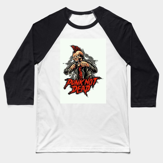 Punkrock Baseball T-Shirt by Ferawela store